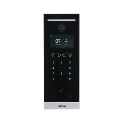 Dahua VTO6521H IP apartment door station featuring a 4.3-inch IPS display and a sleek silver finish panel