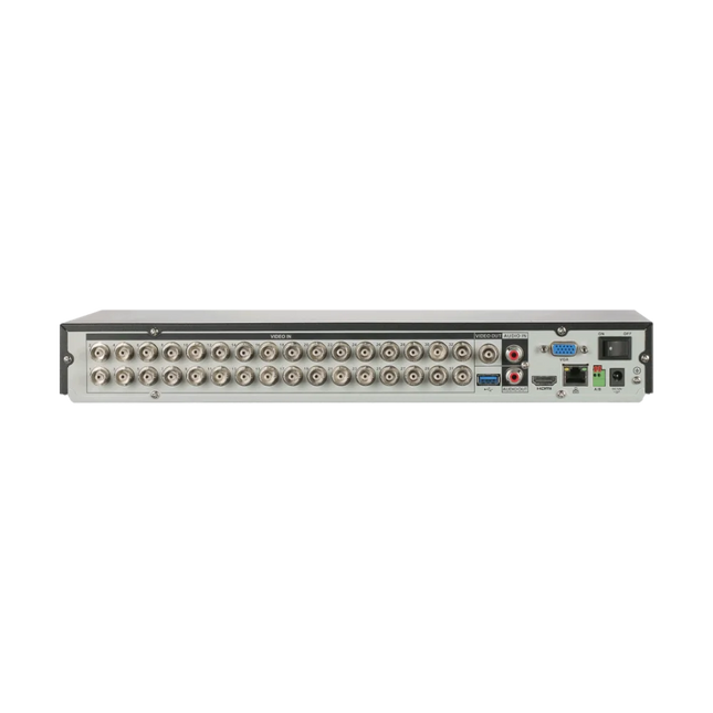 Dahua 32CH XVR rear panel ports HDMI VGA BNC