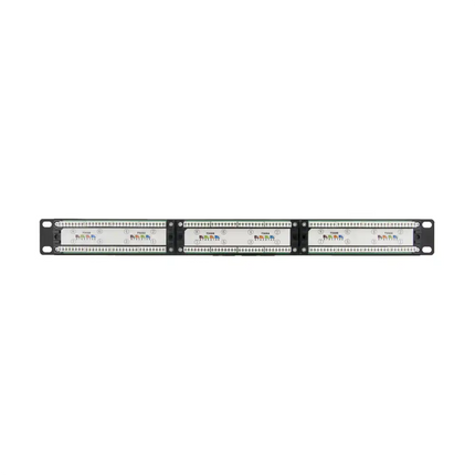 Datamaster® Cat6 24-Port Patch Panel with Cable Management (1RU)