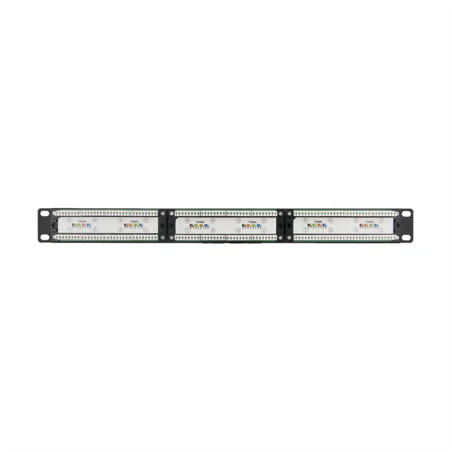 Datamaster® Cat6 24-Port Patch Panel with Cable Management (1RU)