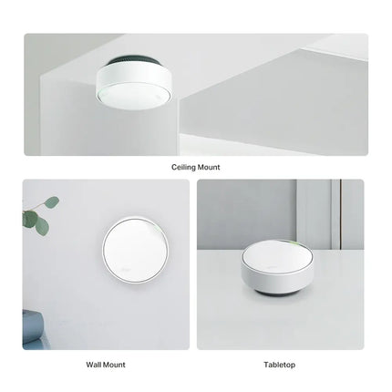 Underside view of the TP-Link Deco X50-PoE revealing the 2.5 Gbps port, Gigabit port, and DC power input.
