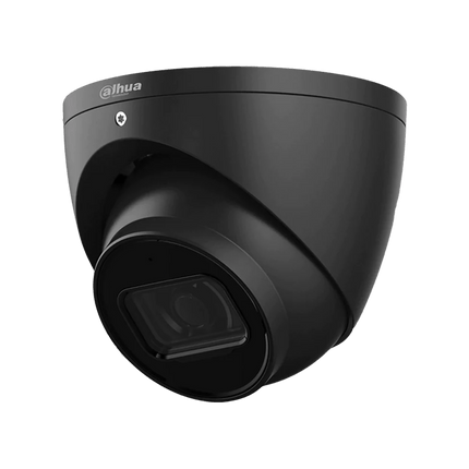 Dahua 6MP Security Camera, Turret, Black, IR Night Vision, 2.8mm Fixed - focal Eyeball WizSense Starlight - CCTV Guru