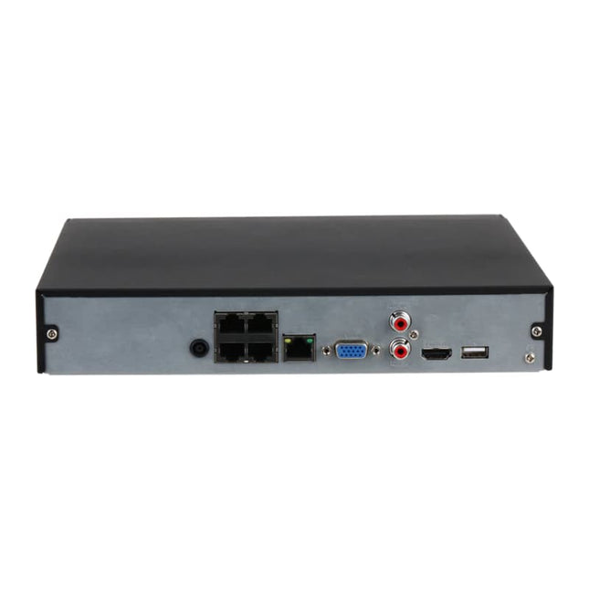 Dahua 4K NVR Lite Series DHI - NVR4104HS - P - 4KS2/L, 1U, 1 x HDD Bay, 4 Channel, 4 PoE - CCTV Guru