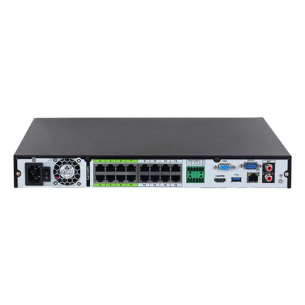 Dahua 16 Channels AI NVR, with 16 PoE Ports, 32MP, 2 x HDD Bay, 1U, WizSense Network Video Recorder - CCTV Guru