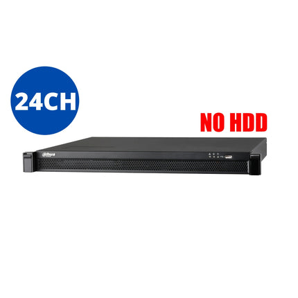 Dahua Pro Series 24 Channel 4K NVR with 24 PoEs, 1U, 2 HDD Bay & H.265 Pro Network Video Recorder - CCTV Guru