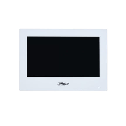 Dahua 7 - inch IP Indoor Monitor, White, 1024×600 pixels Resolution with standard PoE, DHI - VTH2621GW - P - CCTV Guru