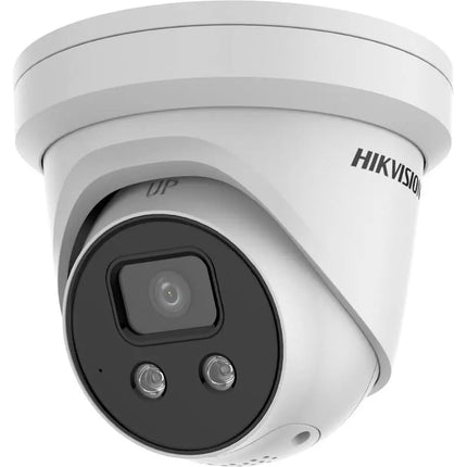Hikvision AcuSense Turret DS - 2CD2346G2 - ISU - SL - 2, 4MP, IP67, IR, Built - in Mic, Speaker, Strobe Light, 2.8mm (2346) - CCTV Guru