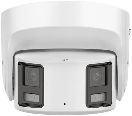 Hikvision DS - 2CD2387G2P - LSU/SL - 4 8mp ColorVu Panoramic Turret, 180 Degree, White Light, Acusense, Built in Mic, Speaker, Strobe Light, 4mm (2387g2p) - CCTV Guru