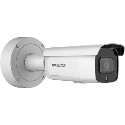 Hikvision 8MP AcuSense Bullet DS - 2CD2686G2 - IZSU/SL, 2.8 - 12mm, IR, Built - in Mic, Speaker, 4K, Strobe Light and Audible Warning Varifocal Bullet Network Camera, JBox Included (2686) - CCTV Guru