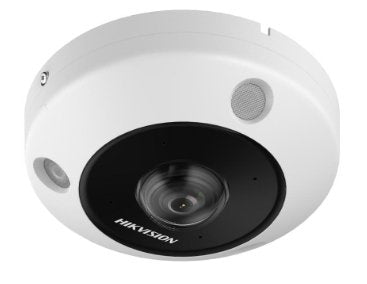 Hikvision DS - 2CD63C5G1 - IVS, 12 MP DeepinView Fisheye Network Camera, Panoramic 1.29mm, Mic, IR 15m - CCTV Guru