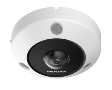 Hikvision DS - 2CD63C5G1 - IVS, 12 MP DeepinView Fisheye Network Camera, Panoramic 1.29mm, Mic, IR 15m - CCTV Guru