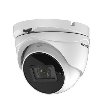 Hikvision TVI 2CE79H8T - AIT3ZF 5MP Turret HD Camera, Motorised Vari - focal 2.7 - 13m, IR 60m, 4 in 1, AC/DC - CCTV Guru