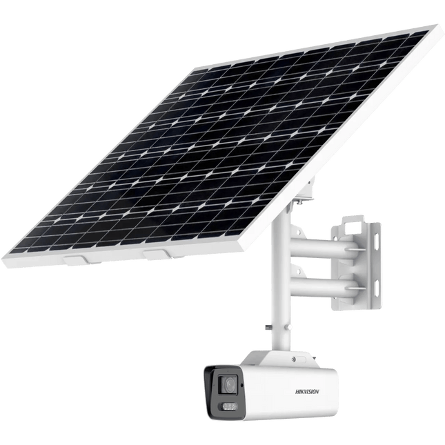 Hikvision Solar 2XS6A87G1 8MP ColorVu Bullet 4G Kit, 80W, Fixed 2.8mm, Battery Included - CCTV Guru