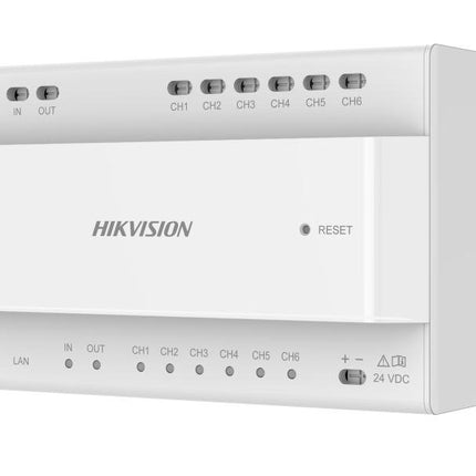 Hikvision Intercom, KAD706Y - SP Y - Series 2 - Wire Distributor, Audio/Video, 6 Devices, 24 VDC - CCTV Guru