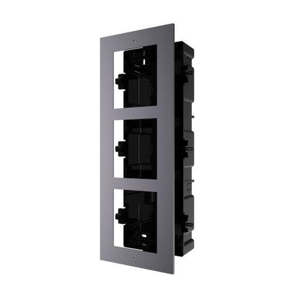 Hikvision 2nd Video Intercom Bracket, KD - ACF3 - PLASTIC Triple Module Housing, Flush Mount - CCTV Guru