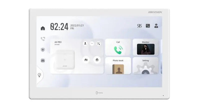 Hikvision IP Intercom, Gen 2, 10" Android Control Centre to Suit Intercom, AX Pro & CCTV, Wifi, POE, White (9510), All - in - one Indoor Station, DS - KH9510 - WTE1 - WHITE(B) - CCTV Guru