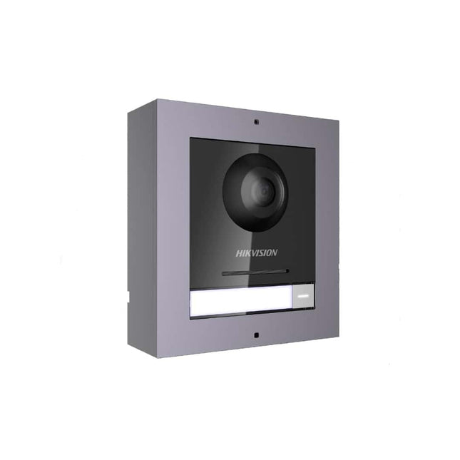 Hikvision IP Intercom, Gen 2, 1 to 1 Surface Mount Kit, PoE, Black (KIS) - CCTV Guru