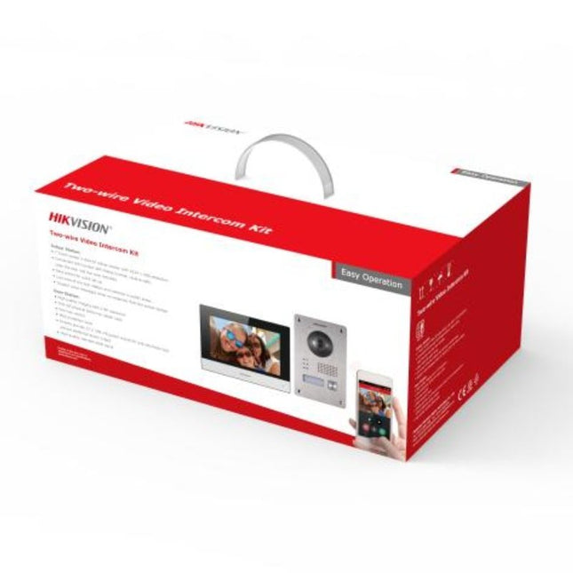 Hikvision G2. 2 - Wire Digital IP Video Intercom Kit, Y Series Intercom, 1 to 1 Modular Kit, PSU, Surface Mount - CCTV Guru