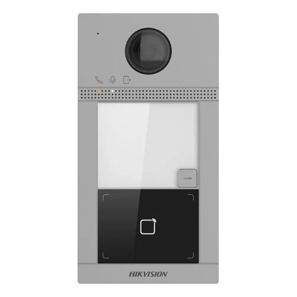 Hikvision IP Intercom, Gen 2, Villa Door Station, 1 Button, Wifi, Mifare, Aluminium (8113), 1 Button Metal Villa Door Station, DS - KV8113 - WME1/Surface - CCTV Guru