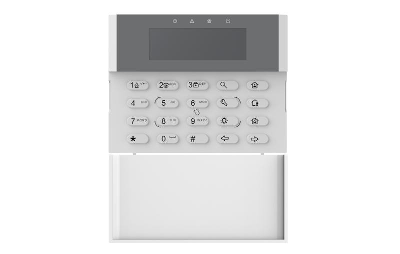 Hikvision AX Hybrid Pro, PK1-LRT-HWB LCD KeyPad With Card Reader – CCTV ...
