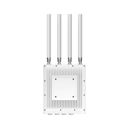 Underside panel view of the EAP668-Outdoor HD highlighting the weather-sealed multi-gigabit PoE+ network port.