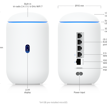 Ubiquiti UniFi Dream Router 7 UDR7 WiFi 7 all-in-one cloud gateway and NVR