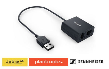 Yealink EHS40 Wireless Headset Adapter Suits Plantronics/Jabra/Sennheiser Headsets, Suits T43U, T46U, T48U - CCTV Guru