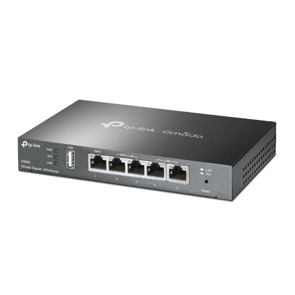 TP - Link TL - ER605 (TL - R605) SafeStream Gigabit Multi - WAN VPN Router PPPoE 1 WAN 3 Changeable WAN/LAN Ports 10BASE - T, Centralised Cloud, OMADA - CCTV Guru