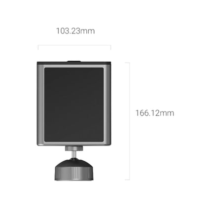 EZVIZ EB5 4K Top View with Built-in Solar Panel and Measurement