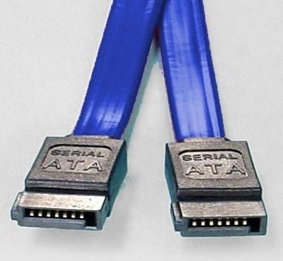 8ware SATA 3.0 Data Cable 0.5m / 50cm Male to Male Straight 180 to 180 Degree 26AWG Blue - CCTV Guru