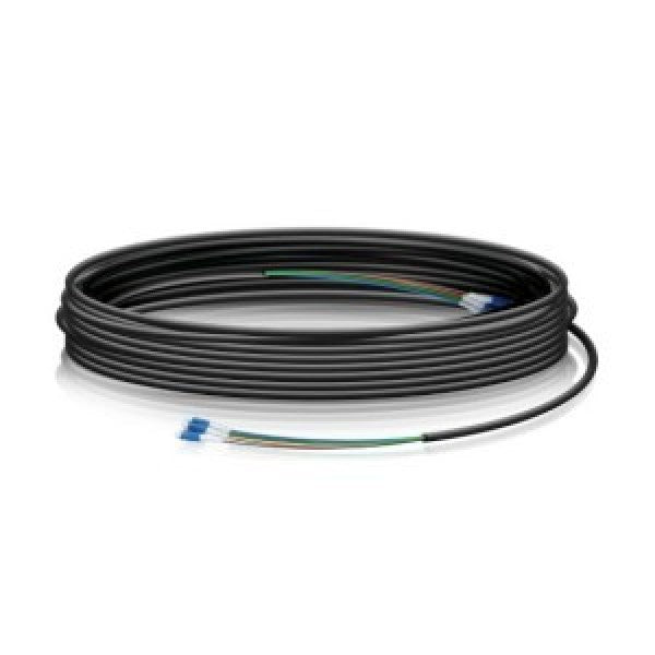 Ubiquiti Single Mode LC - LC Fiber Cable - 30m (100ft), Outdoor - Rated Jacket w/ Ripcord, Integrated Weatherproof Tape - CCTV Guru