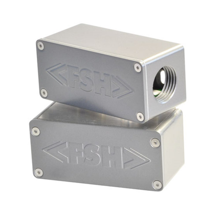 Detail view of the FSH FSS1-S magnetic array plate and 7 Hall-effect sensors used for tamper-proof door monitoring.