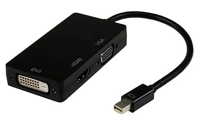 8ware 3 in1 Thunderbolt Mini DP DisplayPort to HDMI DVI VGA Hub Adapter Converter Cable for MacBook Air Mac Mini Microsoft Surface Pro 3/4/5 - CCTV Guru