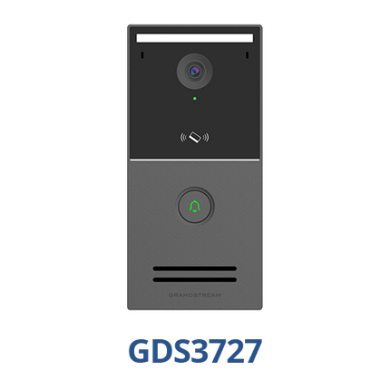 Grandstream GDS3727 single-button Wi-Fi 6 video door station, front view