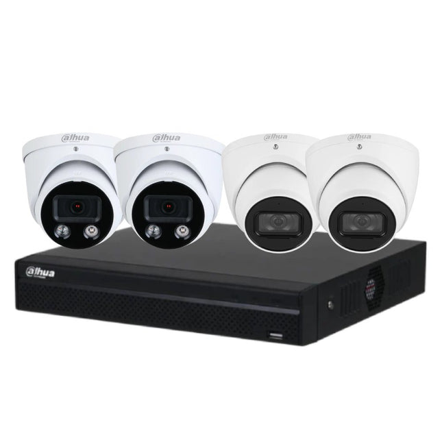 Dahua 6 MP + 8 Channels Kit: 2 x 6MP TiOC and 2 x 6MP Turret Cameras with 8CH AI NVR, GR - DH - 6M8C2T2TIOC - CCTV Guru