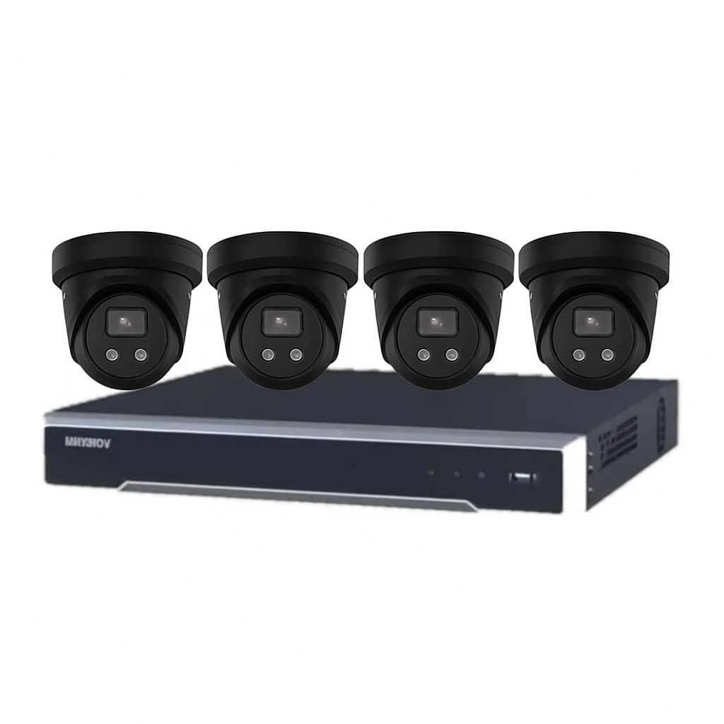 Hikvision x 6MP Camera Channel NVR CCTV Kit: AcuSense