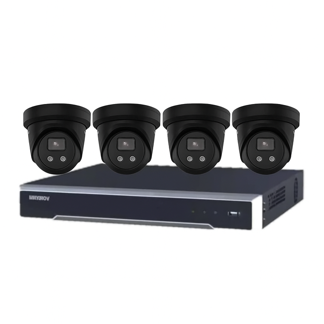 Hikvision x 6MP Camera Channel NVR CCTV Kit: AcuSense