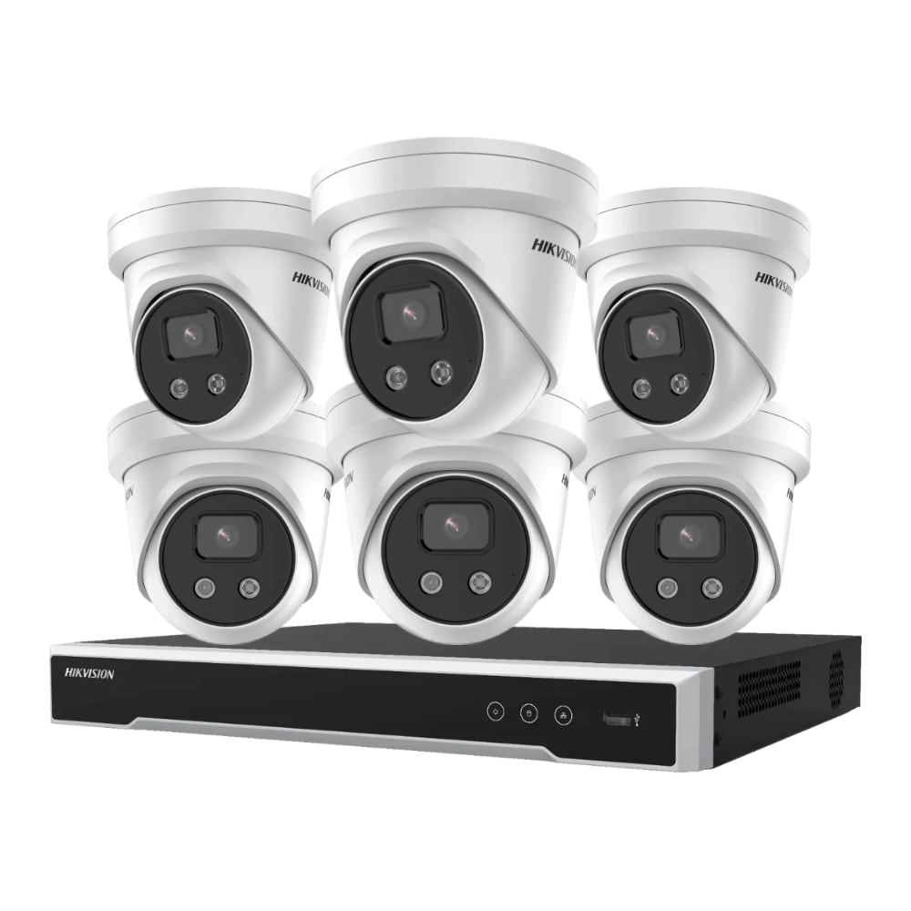 8mp Camera Hikvision 6 x 8MP AcuSense Kit + 8CH 8K NVR | AU – CCTV Guru
