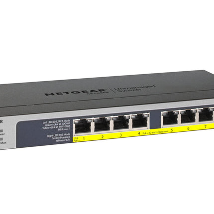 Netgear 8 - Port PoE/PoE+ Gigabit Ethernet Unmanaged Switch (GS108PP) - CCTV Guru
