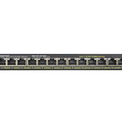 Netgear SOHO 16 - port PoE+ Gigabit Unmanaged Switch (183W PoE Budget) - CCTV Guru