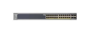 Netgear 24 - Port 190W Gigabit PoE+ Ethernet Smart Managed Pro Switch with 4 SFP Ports (GS728TPv2) - CCTV Guru