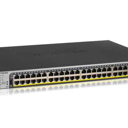 Netgear 48 - Port 760W Gigabit PoE+ Ethernet Smart Managed Pro Switch with 4 SFP Ports (GS752TPP) - CCTV Guru