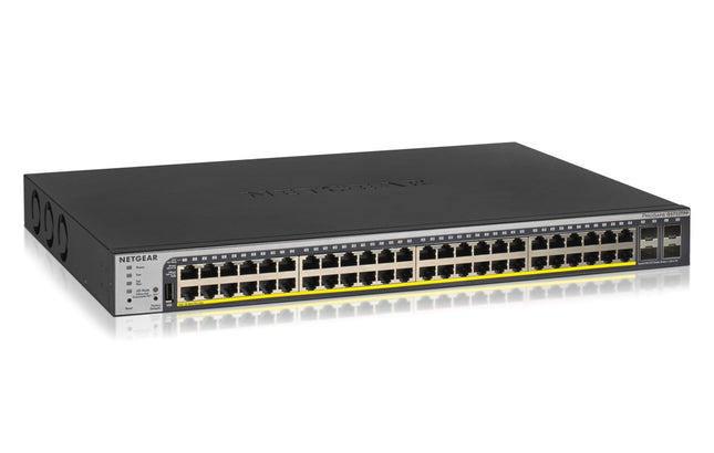 Netgear 48 - Port 760W Gigabit PoE+ Ethernet Smart Managed Pro Switch with 4 SFP Ports (GS752TPP) - CCTV Guru