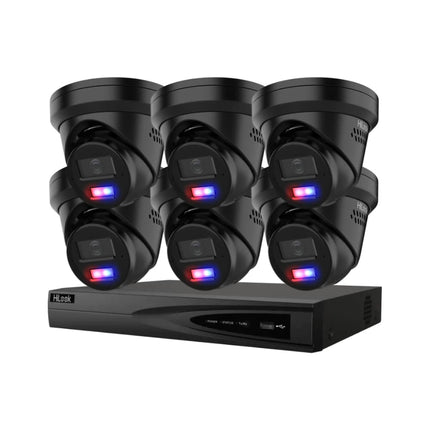 HiLook CCTV Kit with 8MP security cameras and AI surveillance system with  8-channel NVR and active deterrence cameras 