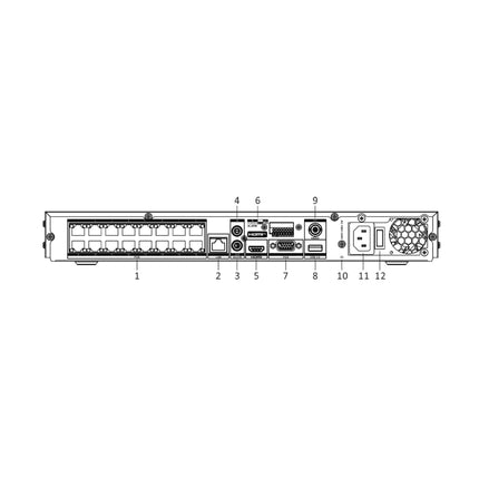Hikvision 16 channel Ultra Series NVR with 16 PoE ports