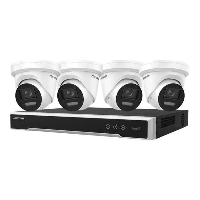 Hikvision 4 camera AcuSense LiveGuard CCTV kit with 8 channel PoE NVR