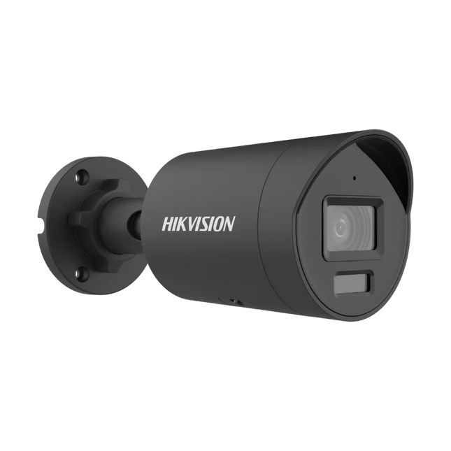 Hikvision 4K IP bullet black camera with AI detection