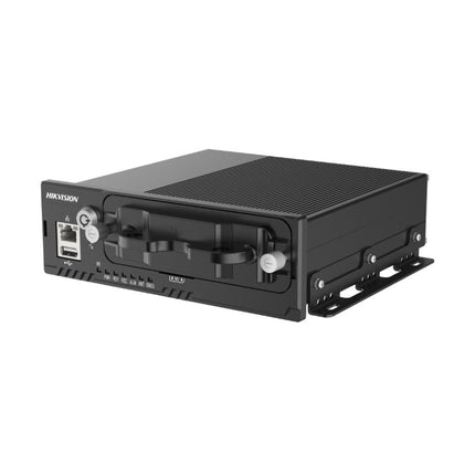 Hikvision AE-MD5043 mobile digital video recorder front and rear view for vehicle surveillance