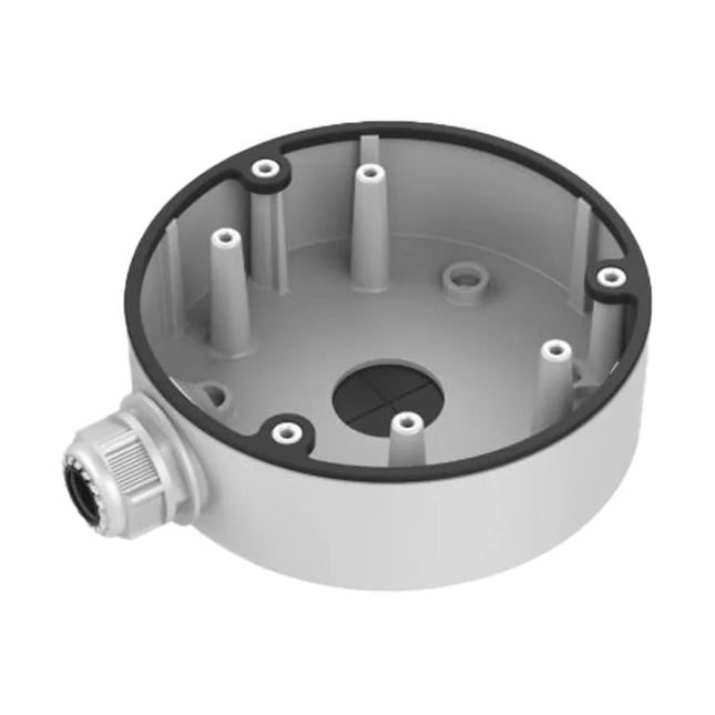 Hikvision DS-1280ZJ-DM21 white aluminium alloy junction box for turret and dome camera installations in Australia.