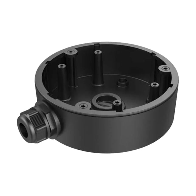 Dimensional diagram of Hikvision DS-1280ZJ-DM21 showing base diameter, height, and universal camera mounting hole pattern.